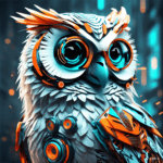 Skillset Future Nova, the futuristic owl with glowing eyes and digital circuit feathers, symbolizing wisdom and adaptability in the future of work.