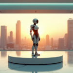 "Unlock Effortless Efficiency with Top Unique Tech Innovations That Stand Apart from the Rest" "A futuristic robot stands on a pedestal in a high-tech lab, surrounded by gadgets and devices, exuding confidence with future-proof skills."