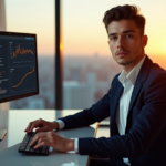 "Conquer the Gig Economy: Mastering AI Automation for Long-Term Freelance Success" "A young professional sits confidently at a desk, mastering AI automation with coding expertise, future-proofing their gig economy success."