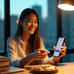 "Unlocking Blockchain and Crypto Education: The Role of Cryptocurrency in Charity and Donations" "A young woman sits at a wooden desk, surrounded by blockchain artifacts, smiling as she donates to charity via AI-aided automation."