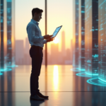 "Unlock AI Automation Skills for a Future-Ready Workforce: Mastering Essential Competencies for Digital Transformation Success" "A young professional stands confidently in front of a futuristic digital landscape, mastering AI-powered tools and future-proof skills."