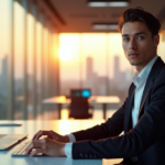 "Unlock AI-Powered Automation Skills for a Future-Ready Workforce: Mastering Essential Competencies for Digital Transformation Success" "A young professional sits confidently at a futuristic desk, surrounded by AI-powered screens and data analytics, conveying eagerness and determination in an AI-driven work environment."