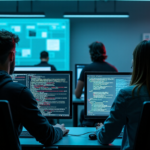"Master Cybersecurity Training with Role-Playing: A Proactive Approach to Enhanced Protection" "Group of cybersecurity professionals engage in intense role-playing exercise to develop future-proof skills in a high-tech laboratory setting."